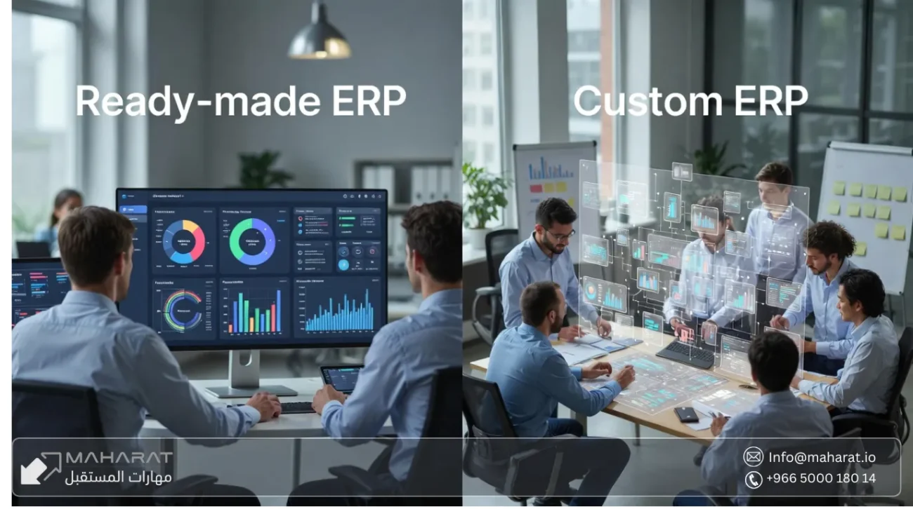 الفرق بين ERP الجاهز وERP المخصص حسب احتياج شركتك
