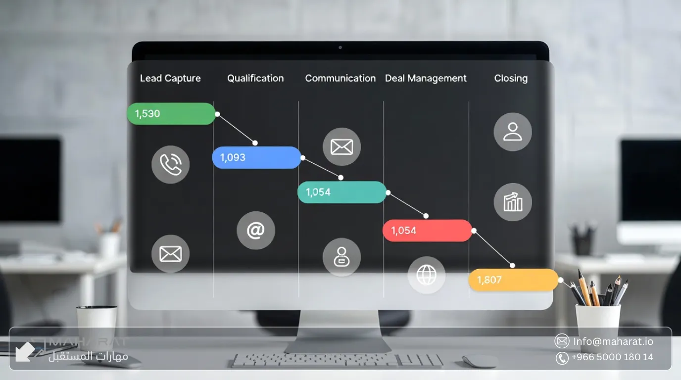 كيف يبني CRM مسار مبيعات مضبوط من Lead إلى Deal؟